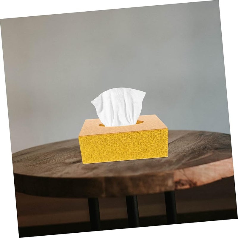 حامل علبة المناديل المربع من الأكريليك عالي الجودة، موزع ورق المناديل الزخرفي للمنزل - Image 2